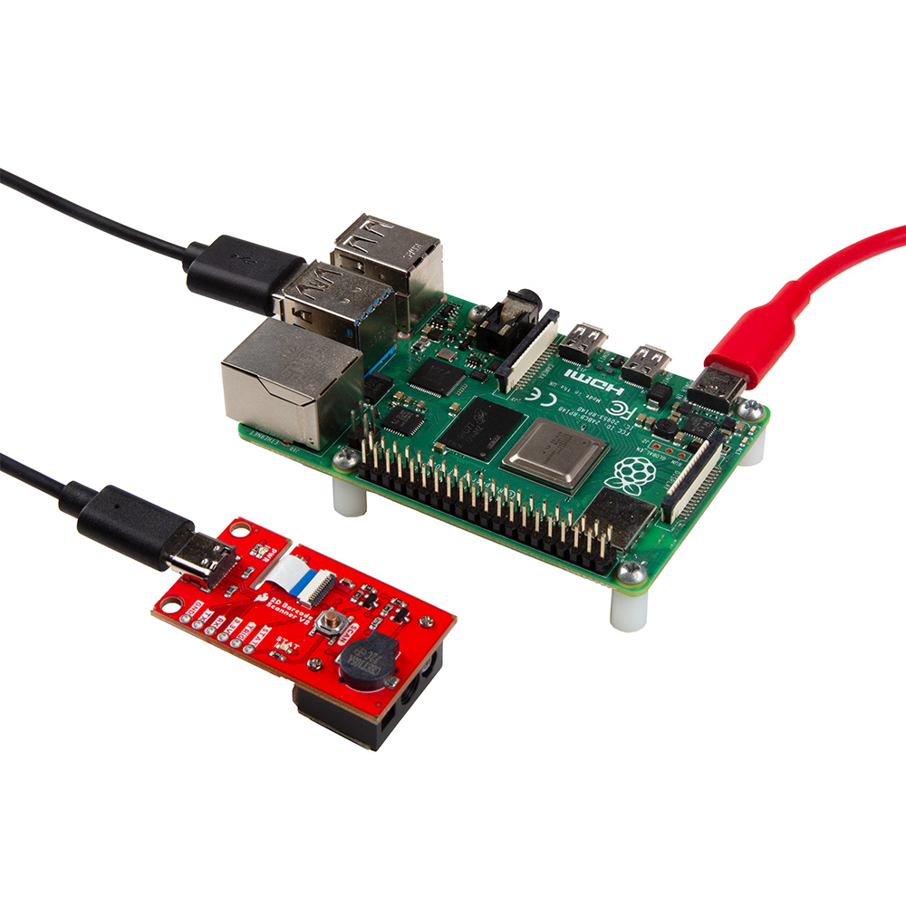 Completed USB assembly with a Raspberry Pi