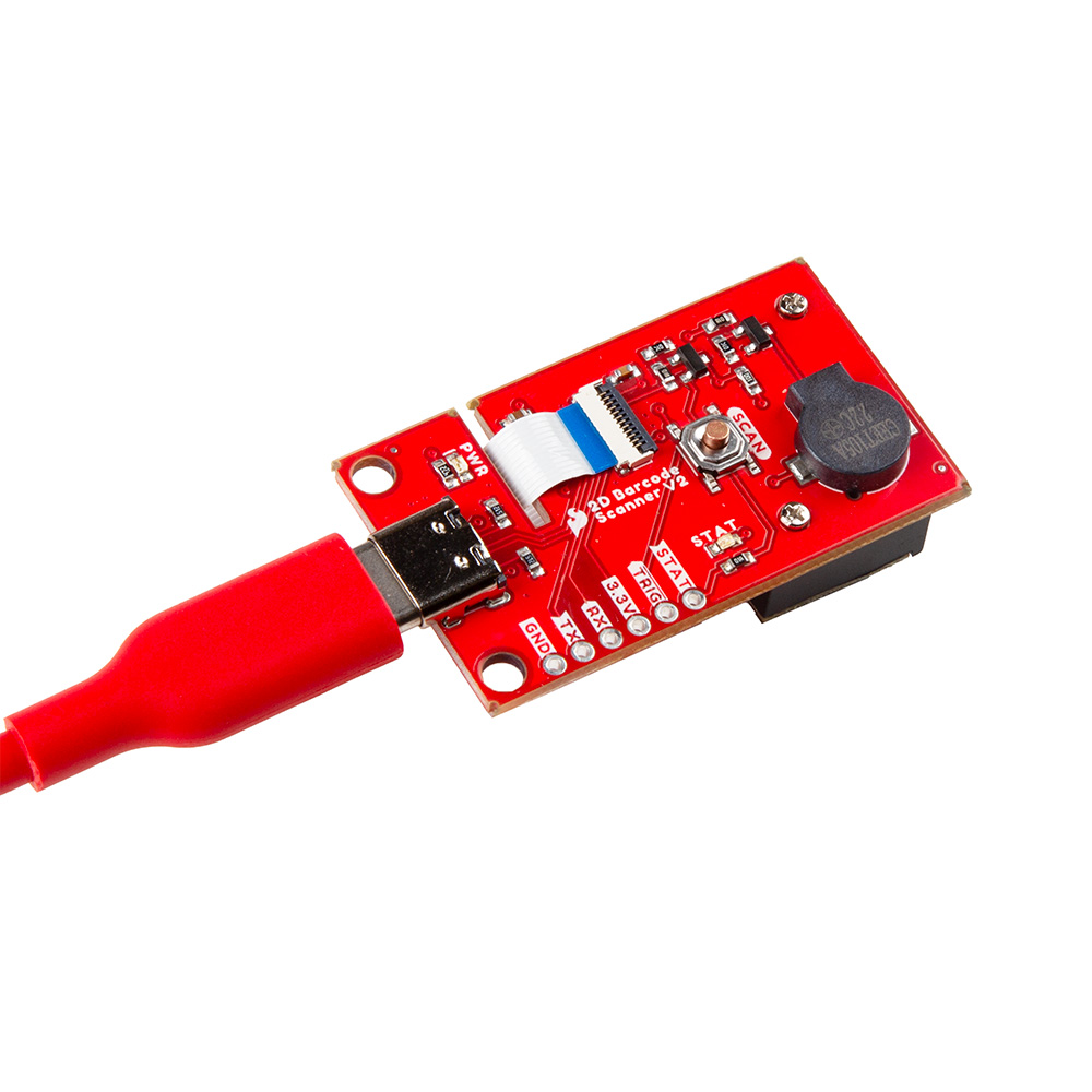 Barcode Scanner Breakout connected over USB