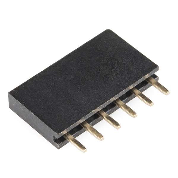 Header - 6-pin Female (PTH, 0.1