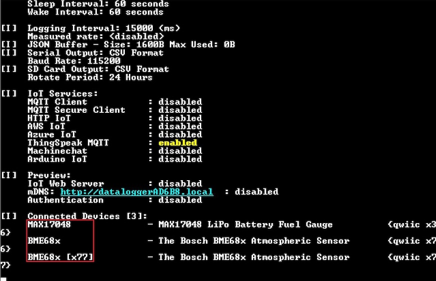 Datalogger Iot Device Name Loaded During Startup