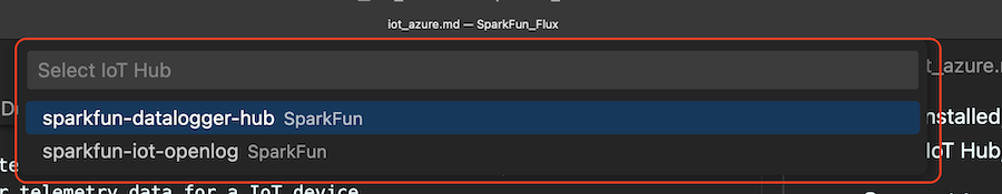 Select IoT Hub
