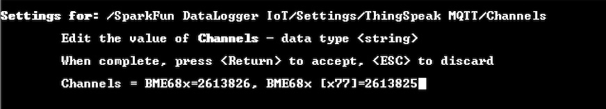 Device Name And Channel For Both Sensors