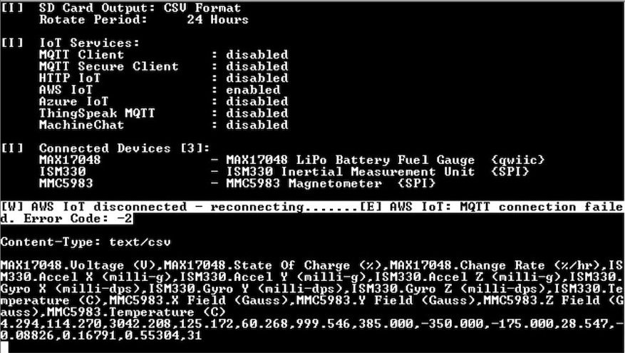 Configuration entered incorrectly, DataLogger not connecting to IoT Service