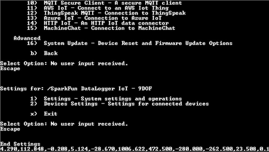 output when timing out