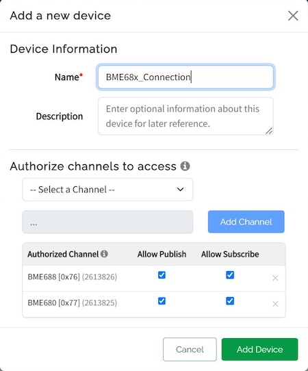 Authorizing 2x Channels Through the Same Connection