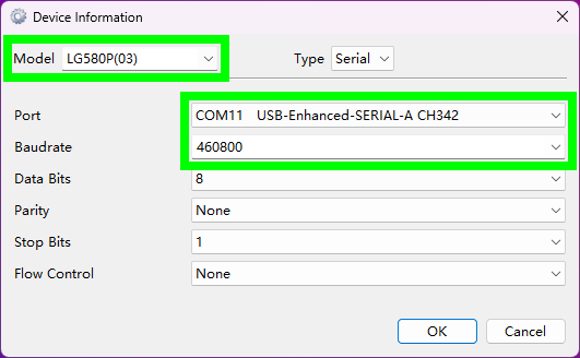 UART Settings in QGNSS
