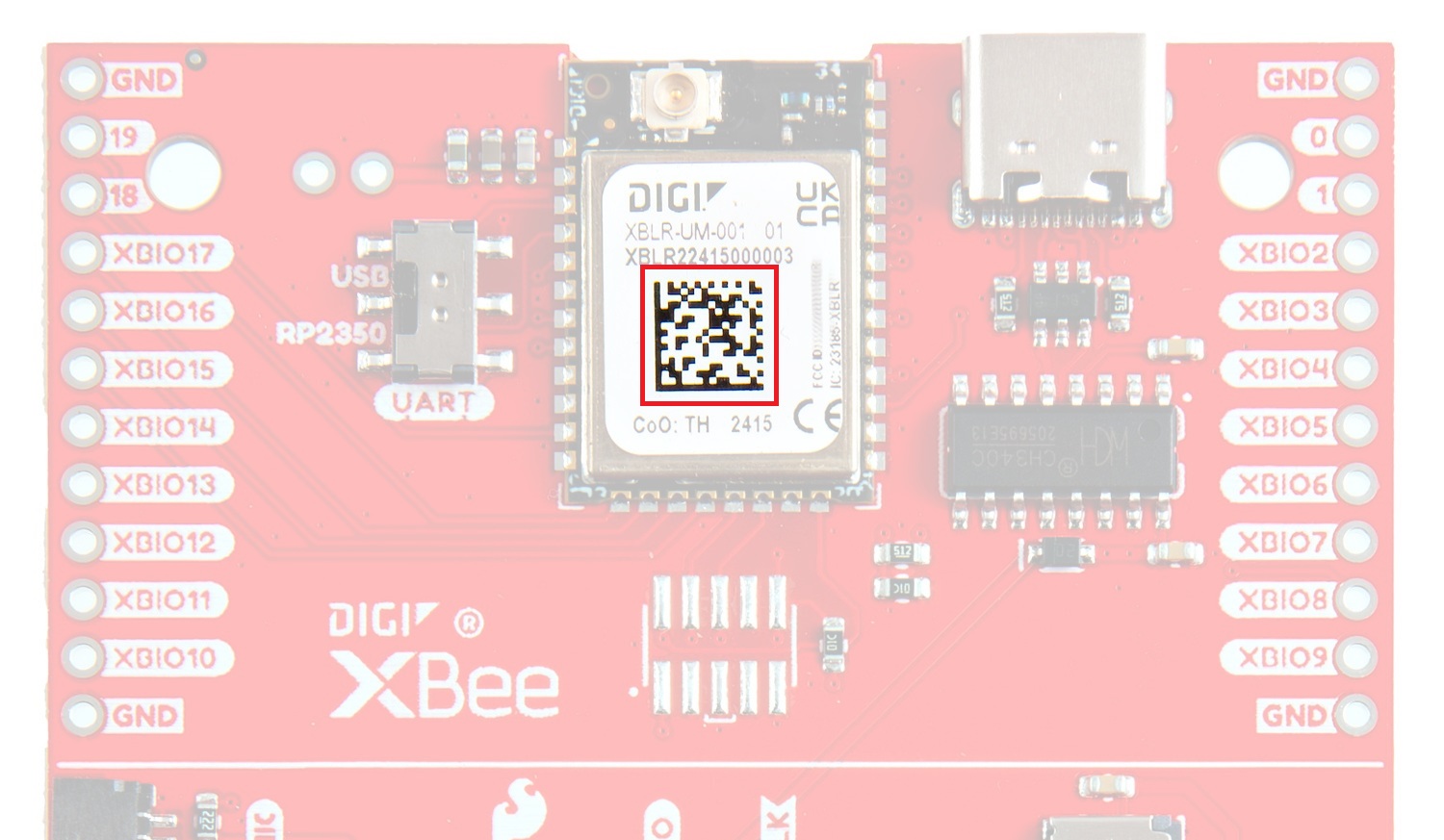 Data Matrix on the XBee