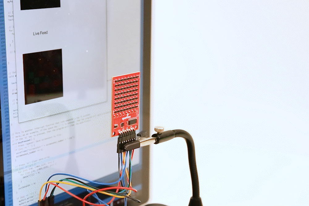 Processing Output with a Fan Rotating over the Magnetic Imaging Tile