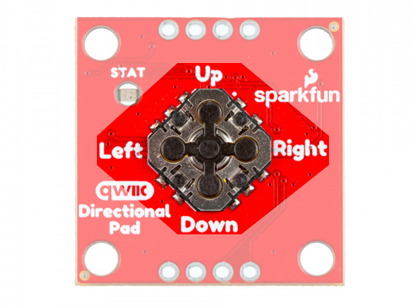 5-Way Directional Pad Highlighted - Top View