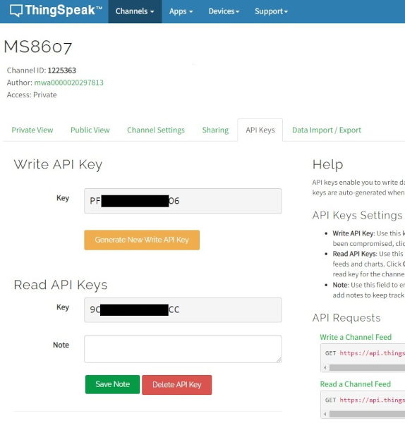 Write API Key