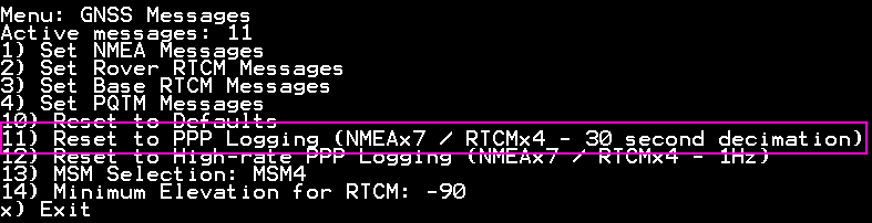 Enabling raw logging
