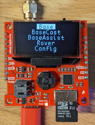 Postcard with display