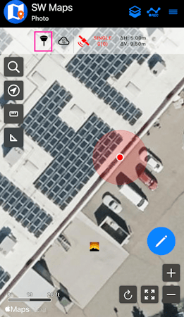 Connect to the device in SW Maps