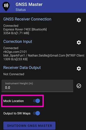 Enable Mock Location