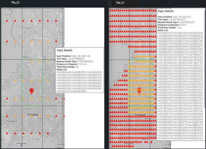 Comparison of PointPerfect Localized node density