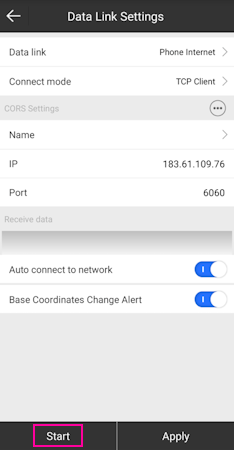 SurPad Data Link NTRIP Configuration