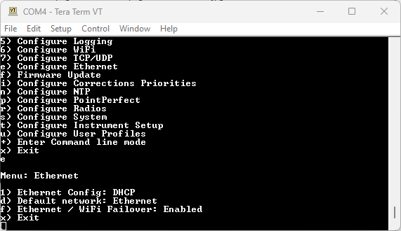 RTK EVK in DHCP mode