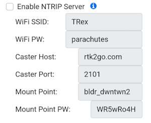 NTRIP Server setup