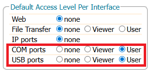 Default Access Level v4.15.1