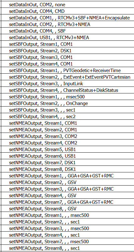 The mosaic-X5 configurations web page current configuration