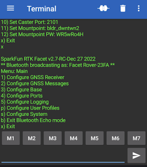 Exiting Bluetooth Echo Mode