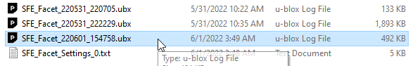 Getting UBX file from SD card