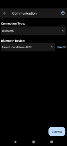 Bluetooth Search Button
