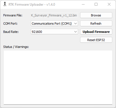 RTK Firmware GUI