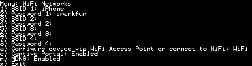 WiFi Network Entry