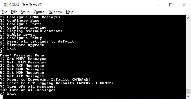 Press 2 and then 8 to enable the PPP logging defaults