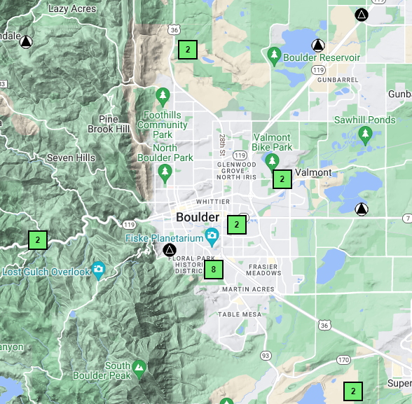 Boulder's GPS monuments