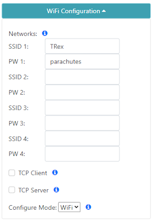 WiFi Menu in AP Config page