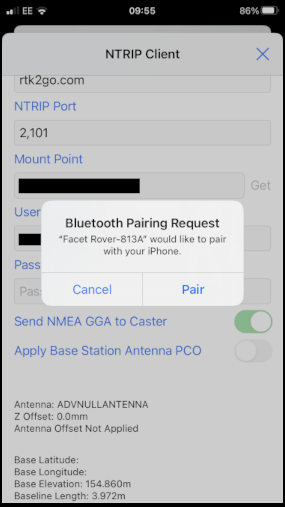 iOS Bluetooth Pairing
