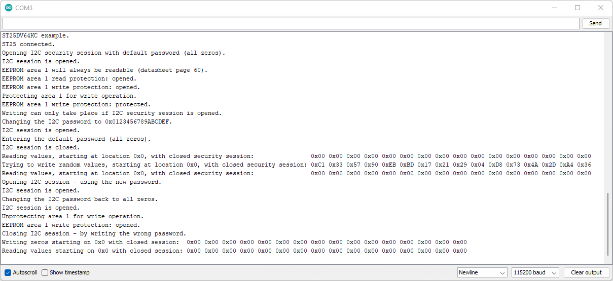 Arduino IDE - Serial Monitor - Example 3