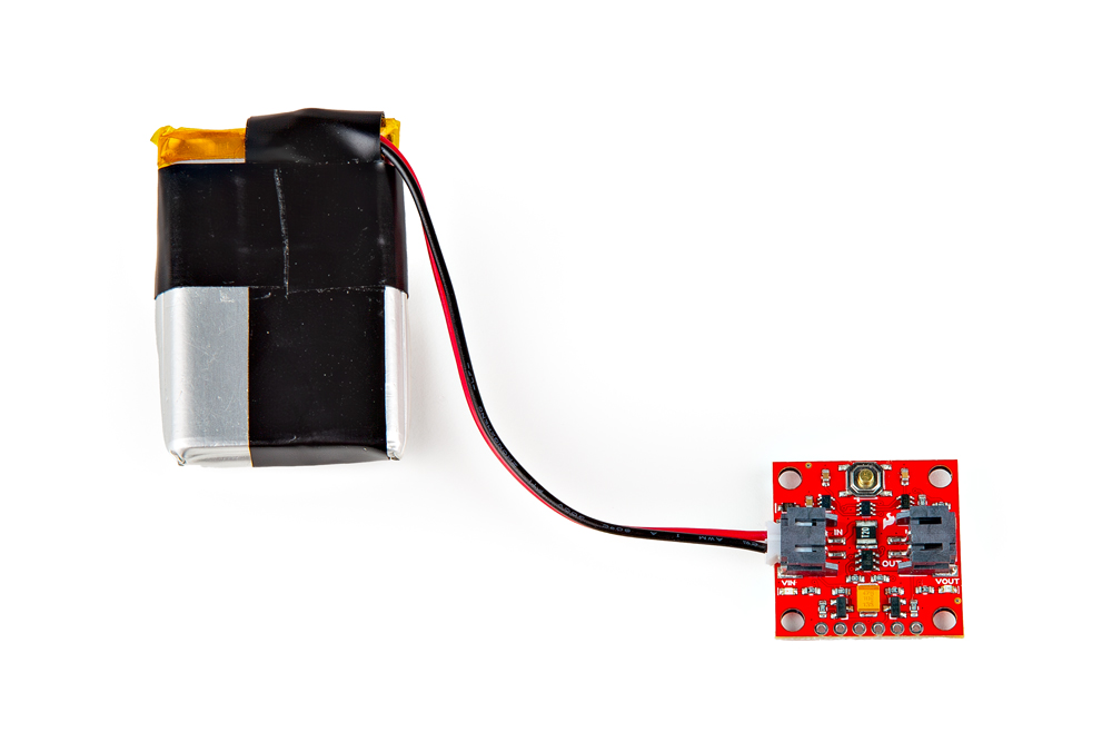 LiPo Battery inserted into JST Connector